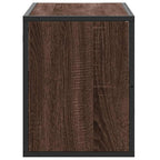 Meuble TV Bois Marron Suspendu Effet Chêne - 80 cm-Mon Meuble TV-Chêne marron-60 cm-5