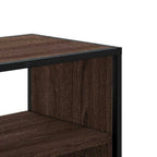 Meuble TV Bois Marron Suspendu Effet Chêne - 80 cm-Mon Meuble TV-Chêne marron-60 cm-7