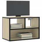 Meuble TV Bois Marron Suspendu Effet Chêne - 80 cm-Mon Meuble TV-Chêne sonoma-60 cm-16