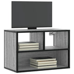 Meuble TV Bois Marron Suspendu Effet Chêne - 80 cm-Mon Meuble TV-Sonoma gris-60 cm-17