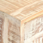 Meuble TV Bois Massif Blanchi en Acacia et Métal - 140 cm-Mon Meuble TV-4