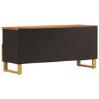 Meuble TV Bois Massif Clair en Manguier - 100 cm-Mon Meuble TV-6