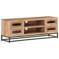 Meuble TV Bois Massif Moderne en Acacia - 110 cm-Mon Meuble TV-1