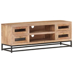 Meuble TV Bois Massif Moderne en Acacia - 110 cm-Mon Meuble TV-10
