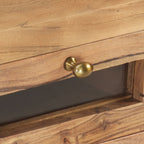 Meuble TV Bois Massif Moderne en Acacia - 110 cm-Mon Meuble TV-6