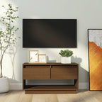 Meuble TV Bois Massif Vintage en Pin - 74 cm-Mon Meuble TV-marron miel-1-1