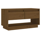 Meuble TV Bois Massif Vintage en Pin - 74 cm-Mon Meuble TV-marron miel-1-2