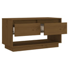 Meuble TV Bois Massif Vintage en Pin - 74 cm-Mon Meuble TV-marron miel-1-4
