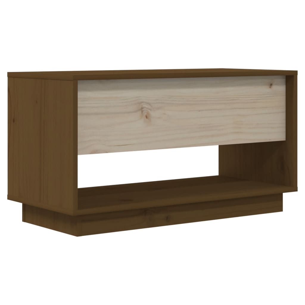 Meuble TV Bois Massif Vintage en Pin - 74 cm-Mon Meuble TV-marron miel-1-6
