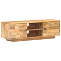 Meuble TV Bois Naturel Clair en Manguier - 116 cm-Mon Meuble TV-1