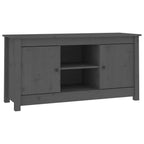 Meuble TV Bois Naturel Design en Pin Massif - 103 cm-Mon Meuble TV-Naturel-1-2