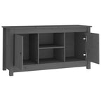 Meuble TV Bois Naturel Design en Pin Massif - 103 cm-Mon Meuble TV-Naturel-1-4