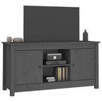 Meuble TV Bois Naturel Design en Pin Massif - 103 cm-Mon Meuble TV-Naturel-1-7