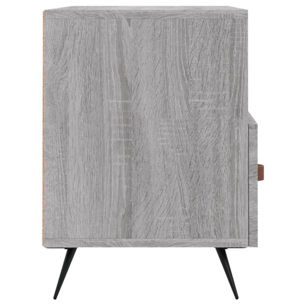 Meuble TV Bois Pas Cher Effet Sonoma Gris - 80 cm-Mon Meuble TV-Gris béton-1-7