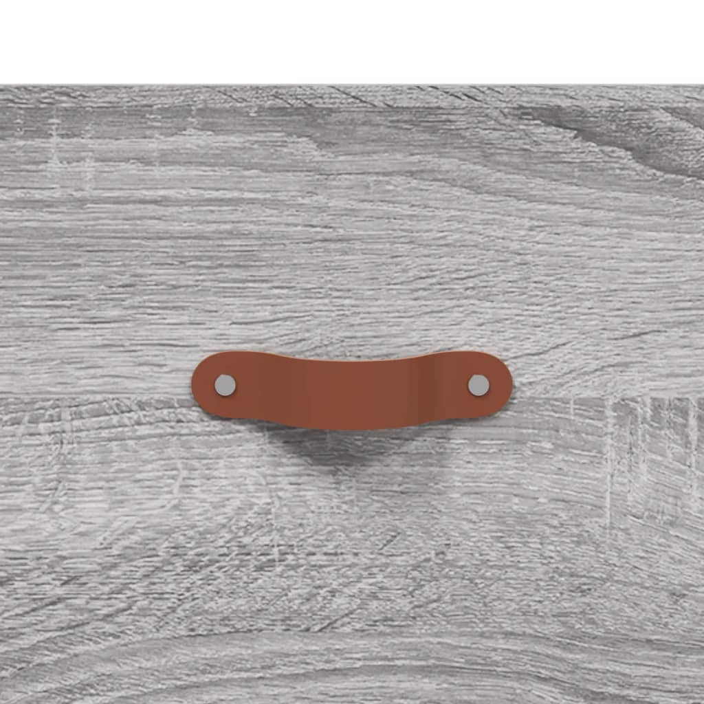 Meuble TV Bois Pas Cher Effet Sonoma Gris - 80 cm-Mon Meuble TV-Gris béton-1-9