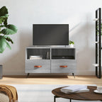 Meuble TV Bois Pas Cher Effet Sonoma Gris - 80 cm-Mon Meuble TV-Sonoma gris-1-1