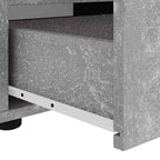Meuble TV Bois Petite Taille Effet Béton - 60 cm-Mon Meuble TV-Gris béton-10