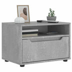 Meuble TV Bois Petite Taille Effet Béton - 60 cm-Mon Meuble TV-Gris béton-3
