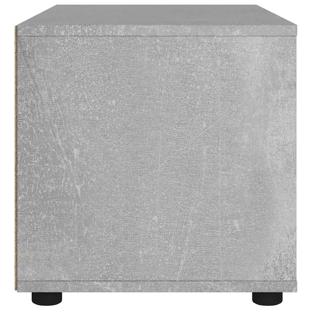 Meuble TV Bois Petite Taille Effet Béton - 60 cm-Mon Meuble TV-Gris béton-7