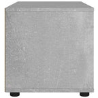 Meuble TV Bois Petite Taille Effet Béton - 60 cm-Mon Meuble TV-Gris béton-7