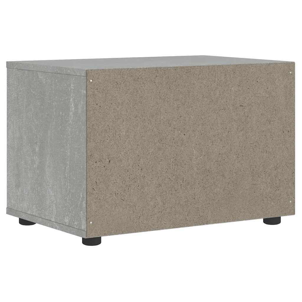 Meuble TV Bois Petite Taille Effet Béton - 60 cm-Mon Meuble TV-Gris béton-8