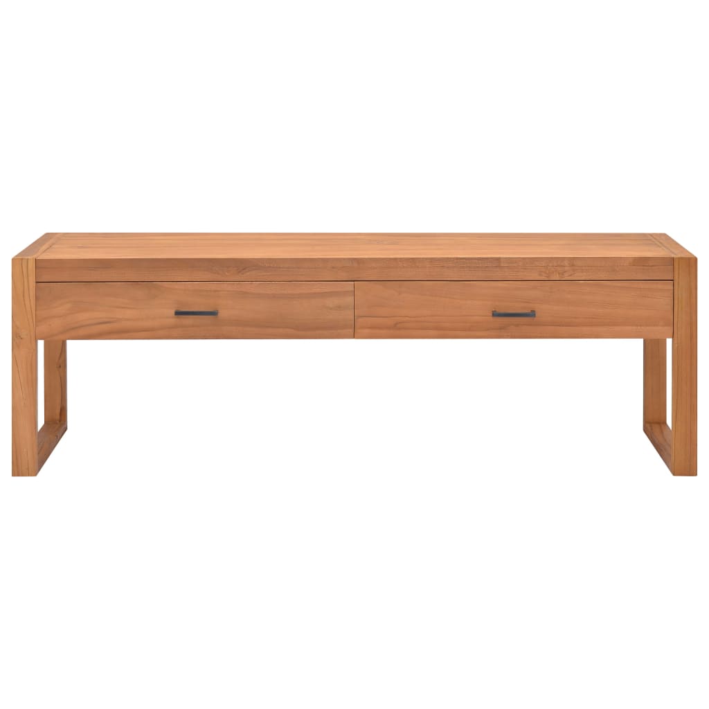Meuble TV Bois Scandinave en Teck - 140 cm-Mon Meuble TV-100 cm-1-3