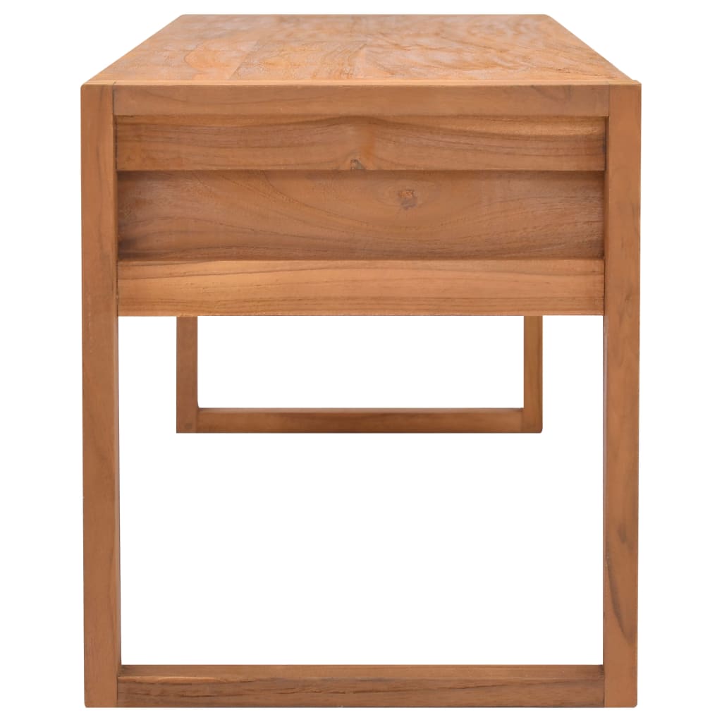 Meuble TV Bois Scandinave en Teck - 140 cm-Mon Meuble TV-100 cm-1-4