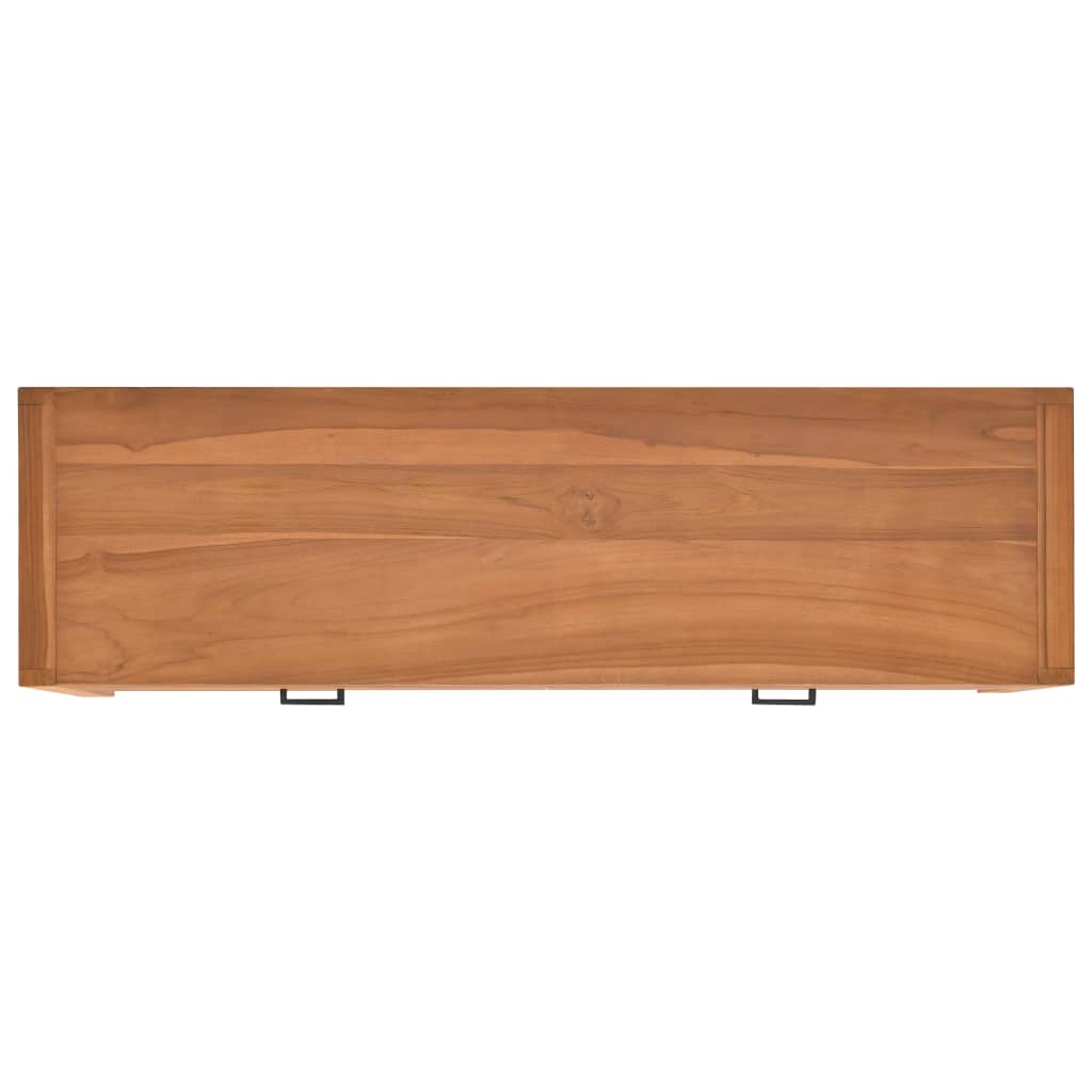 Meuble TV Bois Scandinave en Teck - 140 cm-Mon Meuble TV-100 cm-1-6