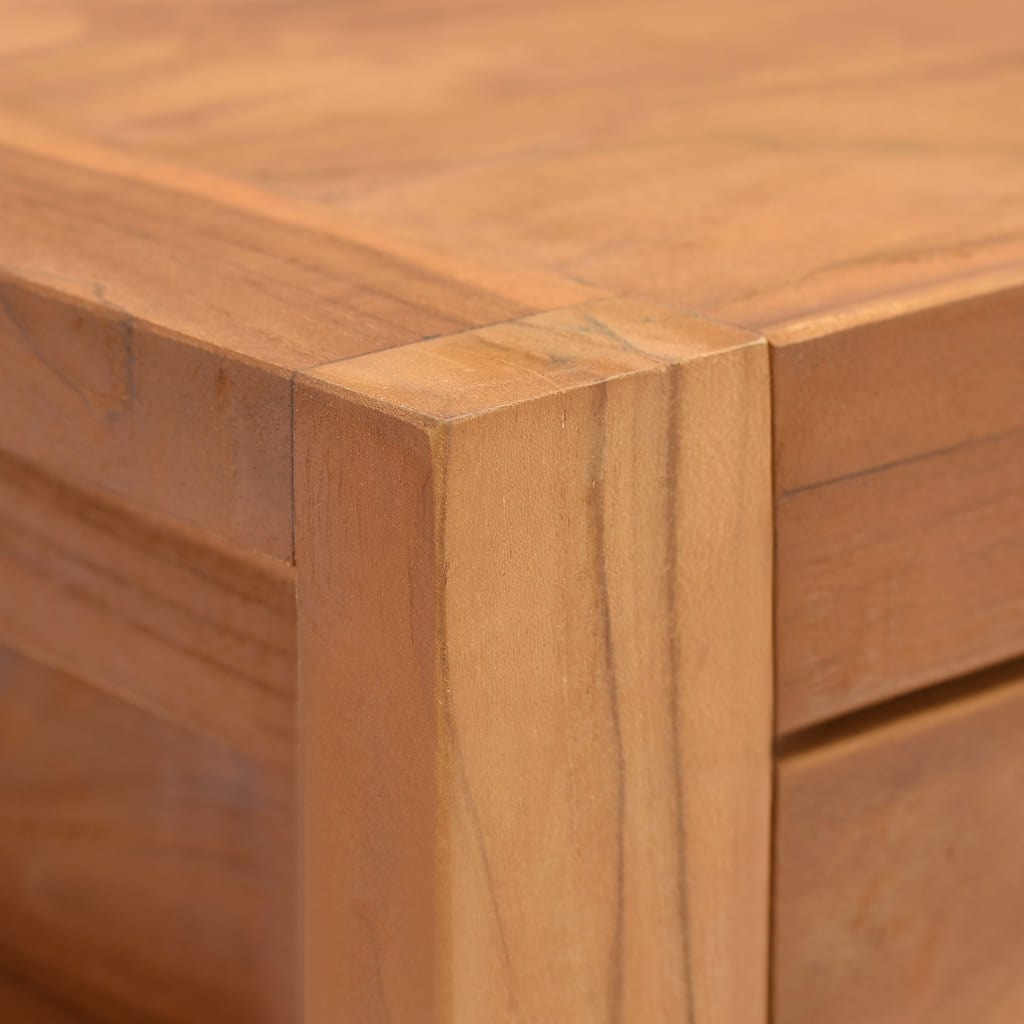 Meuble TV Bois Scandinave en Teck - 140 cm-Mon Meuble TV-100 cm-1-7