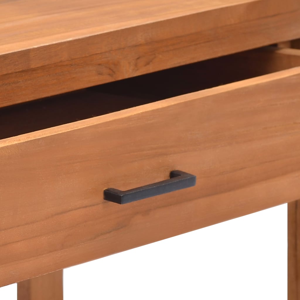 Meuble TV Bois Scandinave en Teck - 140 cm-Mon Meuble TV-100 cm-1-8