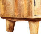 Meuble TV Bois Sculpté en Manguier Massif - 118 cm-Mon Meuble TV-5