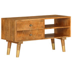 Meuble TV Bois Simple en Manguier - 85 cm-Mon Meuble TV-10
