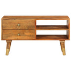 Meuble TV Bois Simple en Manguier - 85 cm-Mon Meuble TV-3