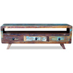 Meuble TV Bois Style Ancien Massif - 120 cm-Mon Meuble TV-6