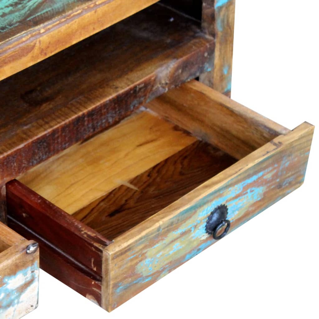 Meuble TV Bois Style Ancien Massif - 120 cm-Mon Meuble TV-7