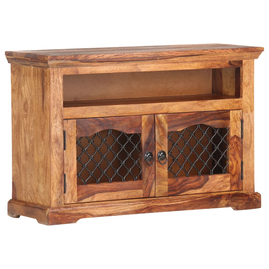Meuble TV Bois Vintage en Palissandre - 90 cm-Mon Meuble TV-10