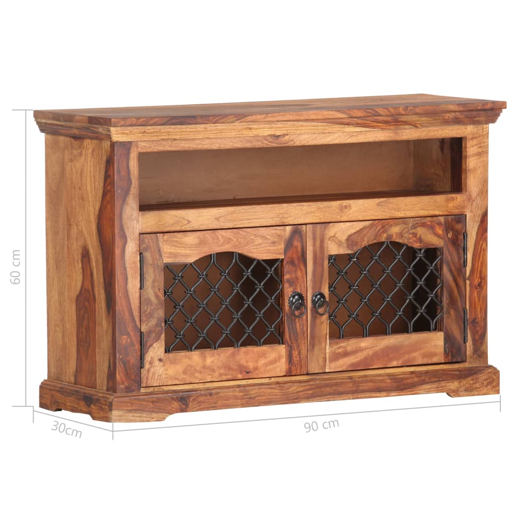 Meuble TV Bois Vintage en Palissandre - 90 cm-Mon Meuble TV-6