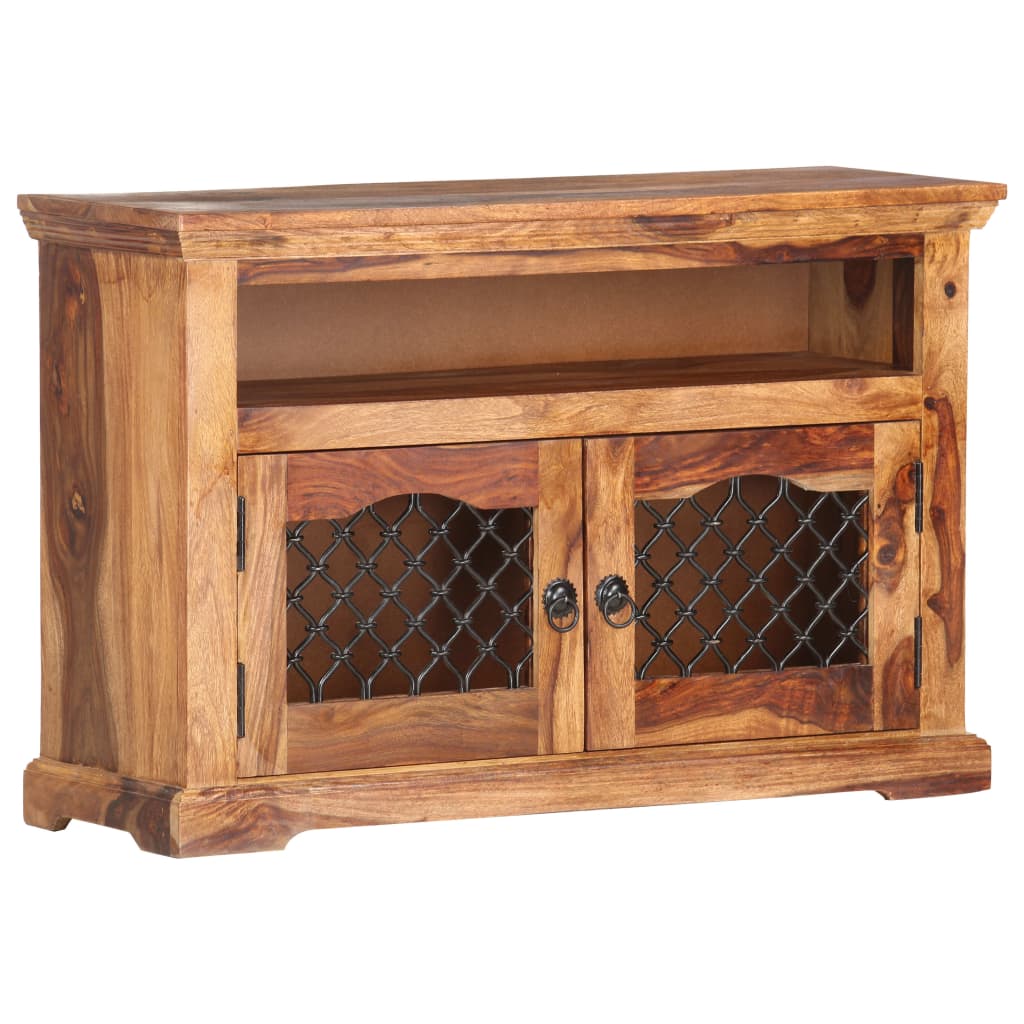 Meuble TV Bois Vintage en Palissandre - 90 cm-Mon Meuble TV-8