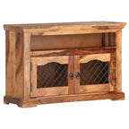 Meuble TV Bois Vintage en Palissandre - 90 cm-Mon Meuble TV-9
