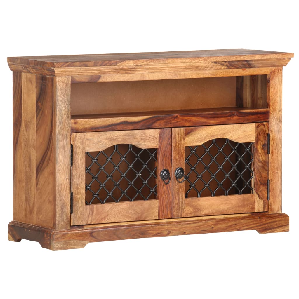 Meuble TV Bois Vintage en Palissandre - 90 cm-Mon Meuble TV-9