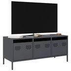 Meuble TV Casier Métallique Blanc - 101,5 cm-Mon Meuble TV-Anthracite-101.5 cm-14