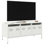 Meuble TV Casier Métallique Blanc - 101,5 cm-Mon Meuble TV-Blanc-101.5 cm-3