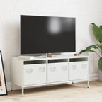 Meuble TV Casier Métallique Blanc - 101,5 cm-Mon Meuble TV-Blanc-68 cm-2