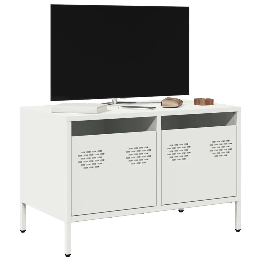 Meuble TV Casier Métallique Blanc - 101,5 cm-Mon Meuble TV-Blanc-68 cm-22
