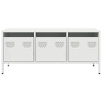 Meuble TV Casier Métallique Blanc - 101,5 cm-Mon Meuble TV-Blanc-68 cm-4