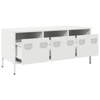 Meuble TV Casier Métallique Blanc - 101,5 cm-Mon Meuble TV-Blanc-68 cm-5