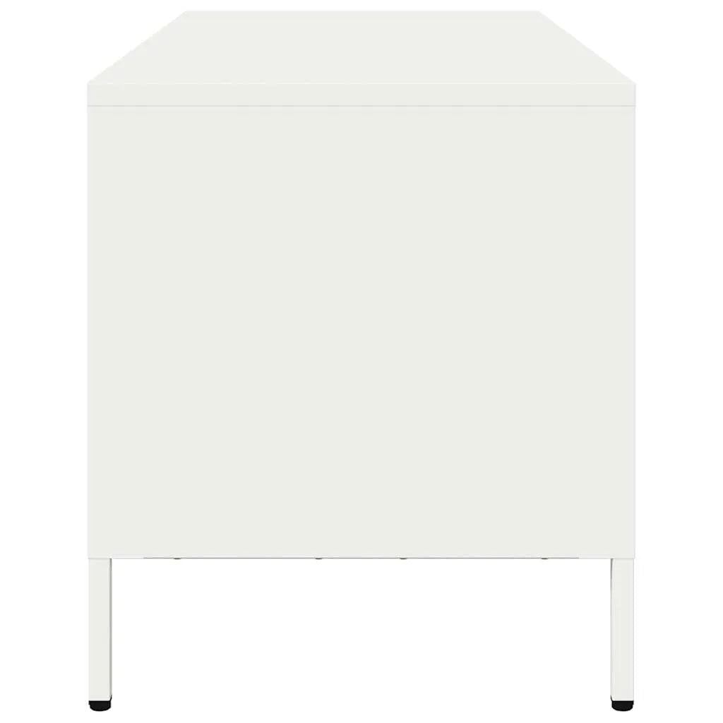 Meuble TV Casier Métallique Blanc - 101,5 cm-Mon Meuble TV-Blanc-68 cm-6