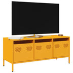 Meuble TV Casier Métallique Blanc - 101,5 cm-Mon Meuble TV-jaune moutarde-101.5 cm-15