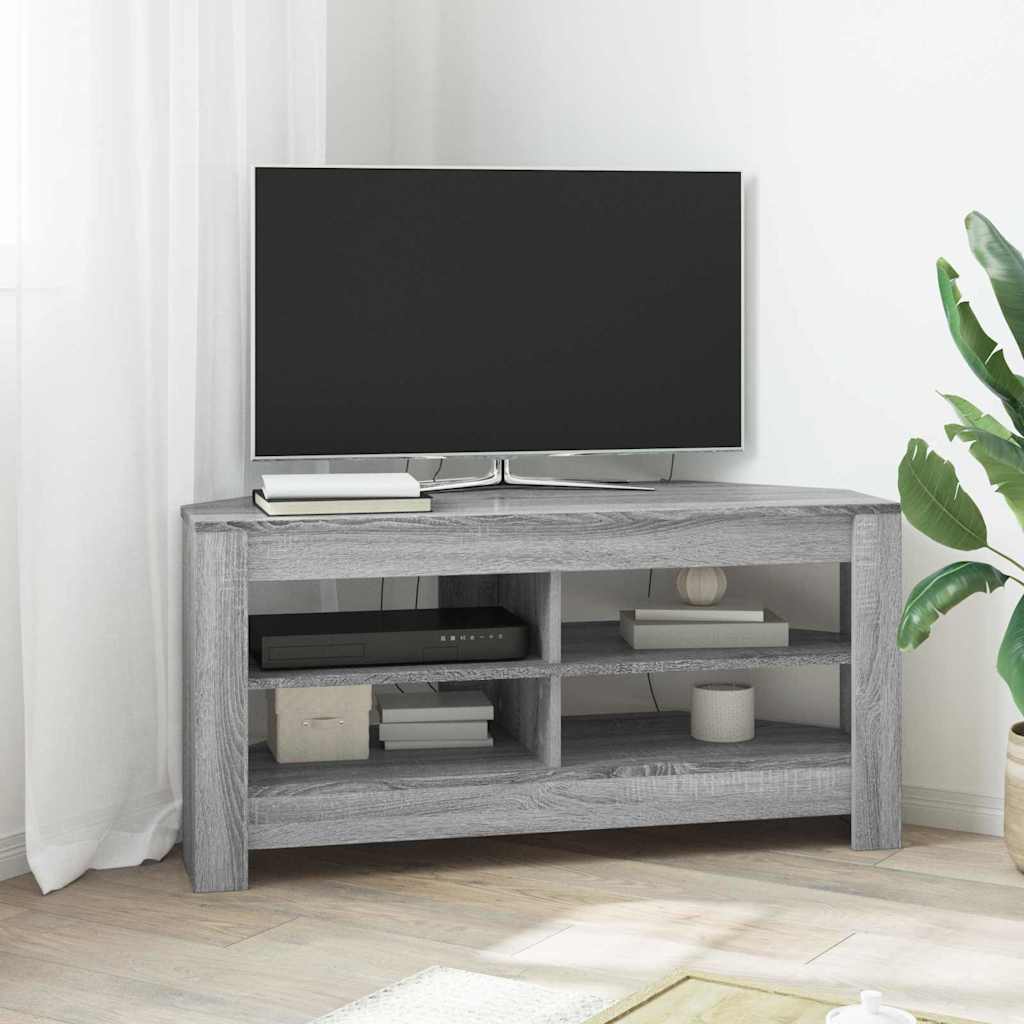Meuble TV d'Angle en Bois Clair - 102 cm-Mon Meuble TV-Sonoma gris-18