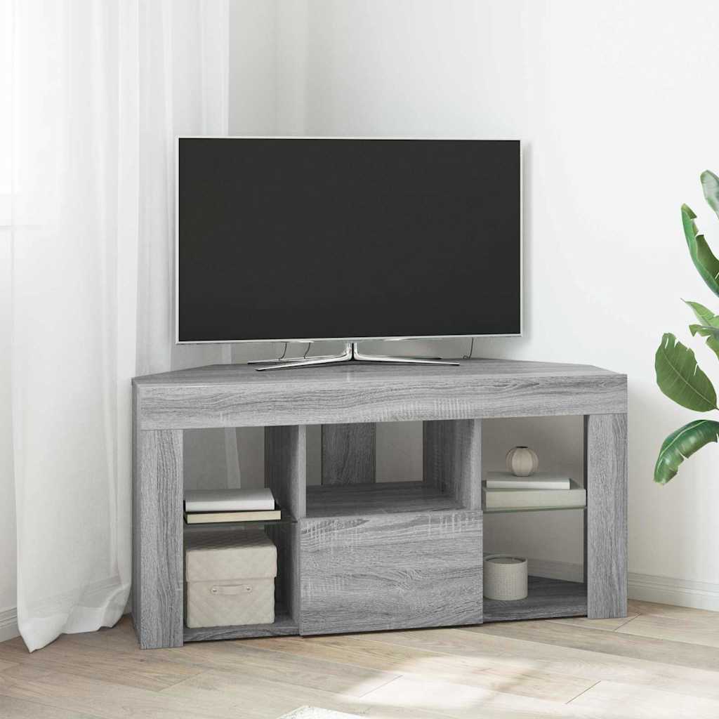 Meuble TV d'Angle LED en Bois Ancien - 100 cm-Mon Meuble TV-Sonoma gris-50 cm-23
